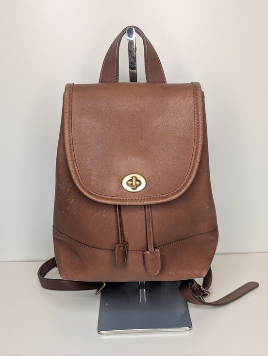 Coach Handbags - Vintage Coach Leather Backpack Tan Brown